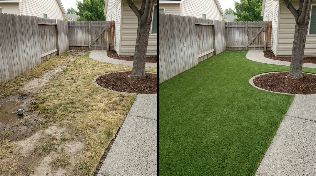 Result artificial grass installation in Twin Falls - Twin Falls Artificial Grass Installation