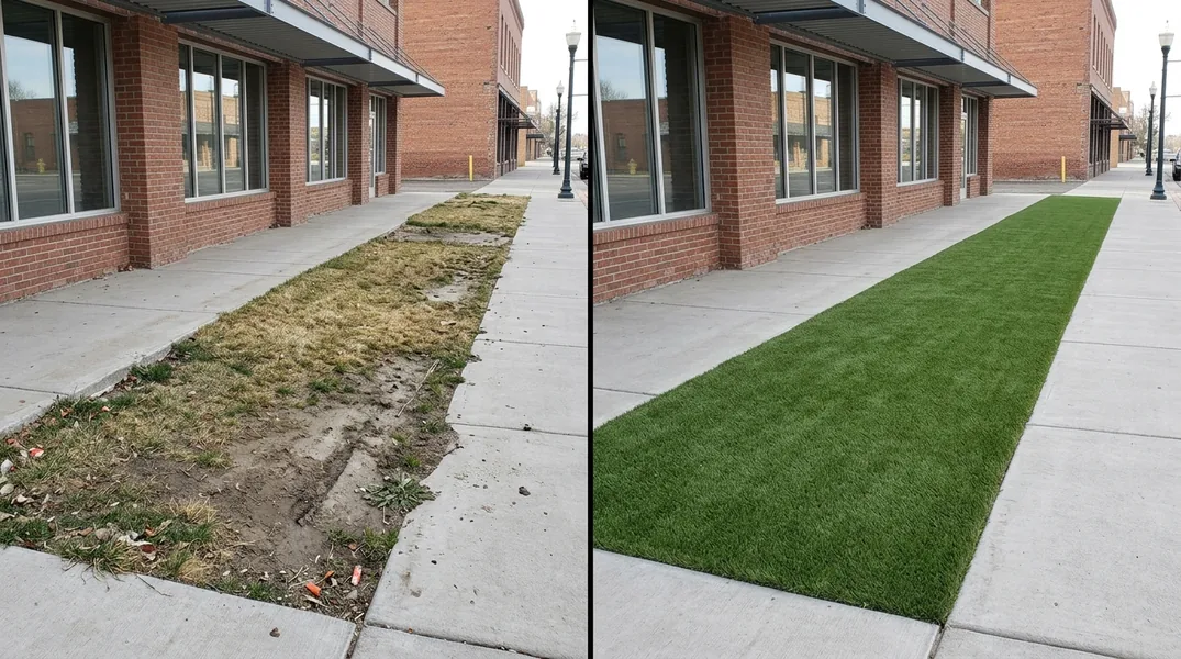 Result artificial grass installation in Twin Falls - Twin Falls Artificial Grass Installation
