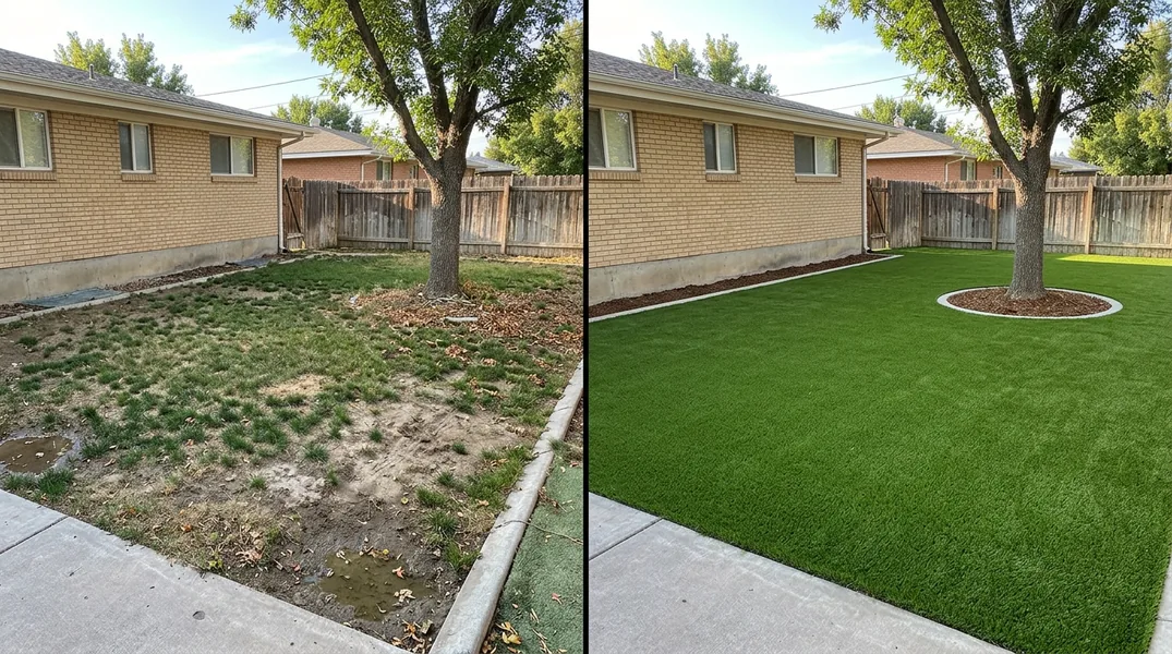 Result artificial grass installation in Twin Falls - Twin Falls Artificial Grass Installation